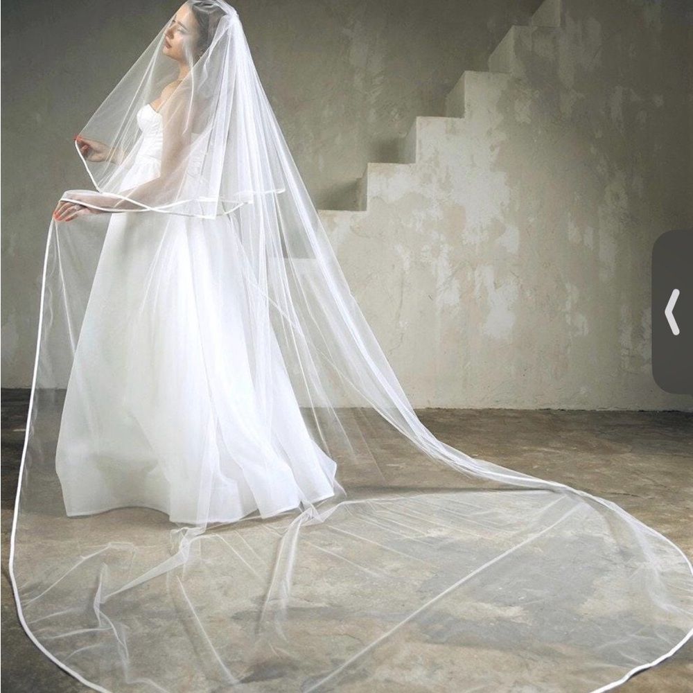 Elegant White Bridal Veil